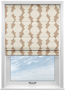 Construct, Tangerine - Roman Blind